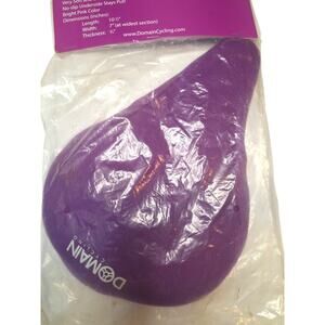 Domain Cycling Premium Bike Gel Seat Cushion Cover 10.5"X7" Purple NEW